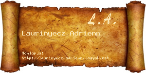 Laurinyecz Adrienn névjegykártya